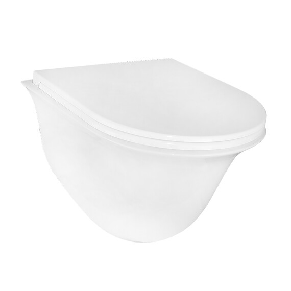 Унитаз подвесной безободковый Azario Felice AZ-0051 с крышкой микролифт фото 11