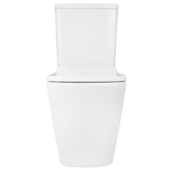 Унитаз-компакт безободковый Azario Quadro AZ-2175 UQ1 с крышкой микролифт, белый (Система смыва торнадо) фото 8