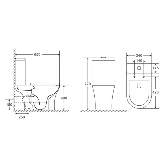 Унитаз-компакт безободковый Azario Frento AZ-2311 с тонкой крышкой микролифт фото 15
