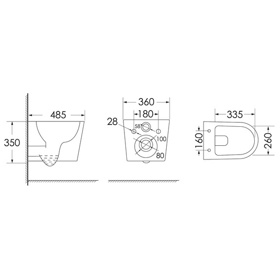 Унитаз подвесной безободковый Azario Vento AZ-1046 с тонкой крышкой микролифт фото 12
