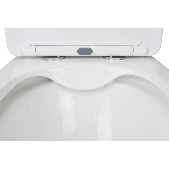 Унитаз-компакт безободковый Azario Avero AZ-3121 с крышкой микролифт фото 5