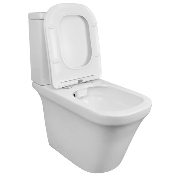 Унитаз-компакт безободковый Azario Candy AZ-1503B с крышкой микролифт фото 4