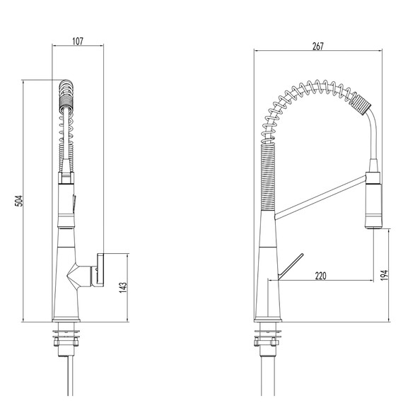 Смеситель для кухни Azario Spring AZ-VGT569183C, Цвет производителя: хром фото 2