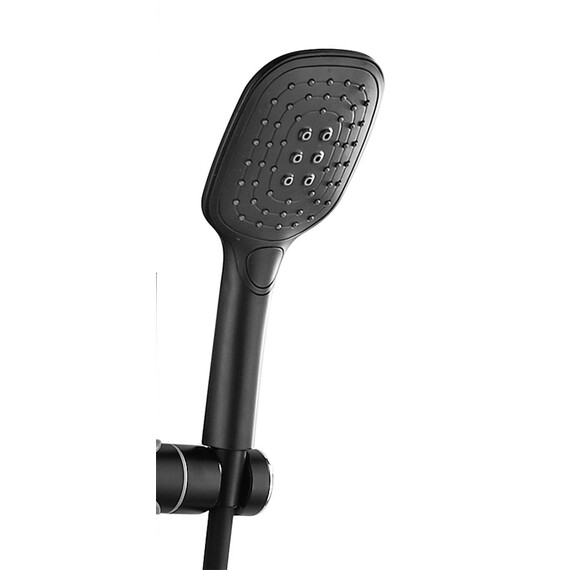 Душевая стойка Azario AZ-801-2, черный/золото, Цвет производителя: чёрный, золото фото 4