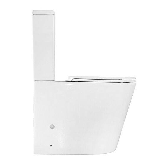 Унитаз-компакт безободковый Azario Maro AZ-2125 с тонкой крышкой микролифт фото 11