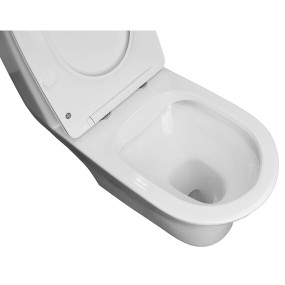 Унитаз-моноблок безободковый Azario Terni AZ-8618 с крышкой микролифт фото 8