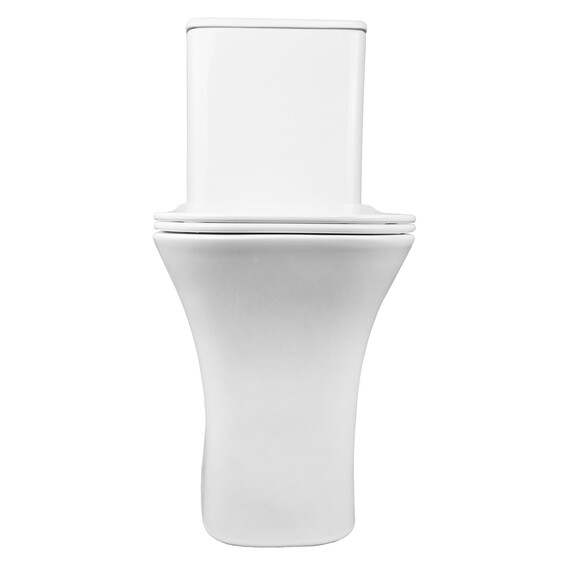 Унитаз-компакт безободковый Azario Fretta Square AZ-5121 с крышкой микролифт фото 12