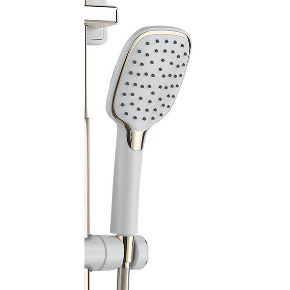 Душевая стойка Azario AZ-801-1, белый/золото, Цвет производителя: белый, золото фото 4