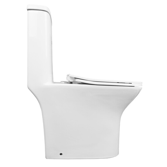 Унитаз-моноблок безободковый Azario Sente AZ-8614 с крышкой микролифт фото 10