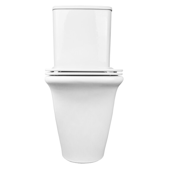 Унитаз-компакт безободковый Azario Avero AZ-3121 с крышкой микролифт фото 7