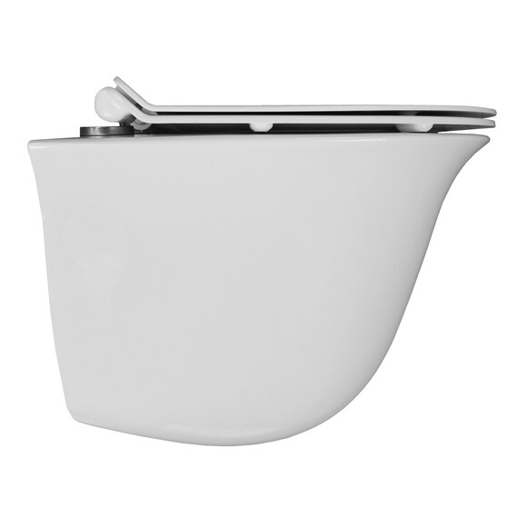 Унитаз подвесной безободковый Azario Felice AZ-0051 с крышкой микролифт фото 4