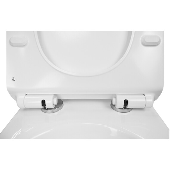 Унитаз подвесной безободковый Azario Felice AZ-0051 с крышкой микролифт фото 9