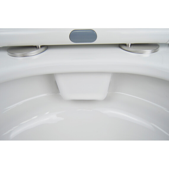 Унитаз-компакт безободковый Azario Candy AZ-1503B с крышкой микролифт фото 6