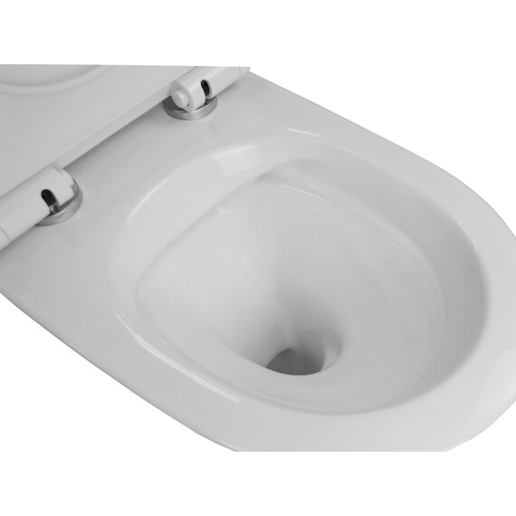 Унитаз подвесной безободковый Azario Felice AZ-0051 с крышкой микролифт фото 8