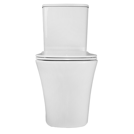 Унитаз-компакт безободковый Azario Anteo Square AZ-1218A с тонкой крышкой микролифт фото 12