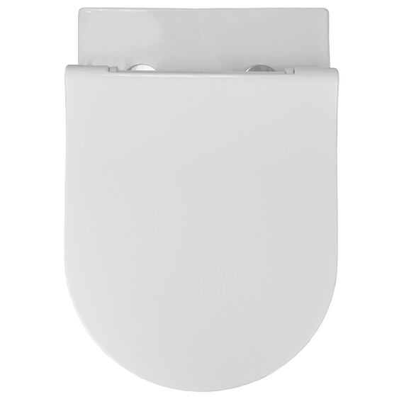 Унитаз подвесной безободковый Azario Ferio 87565 с тонкой крышкой микролифт фото 7