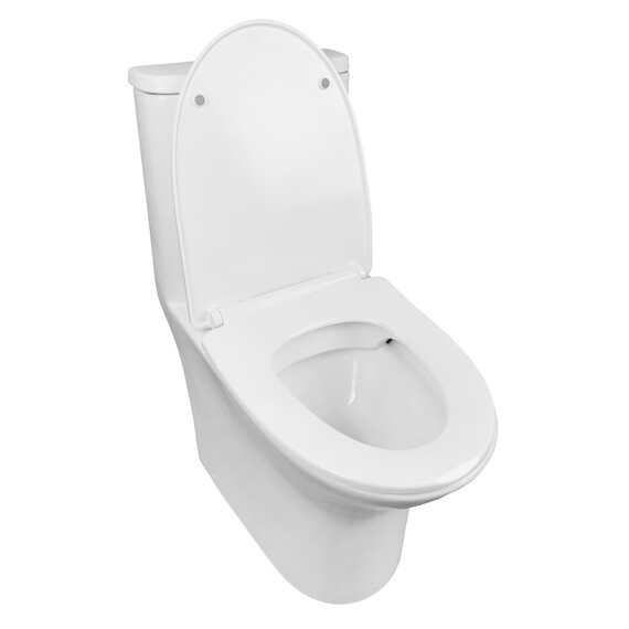 Унитаз-моноблок безободковый Azario Sente AZ-8614 с крышкой микролифт фото 2