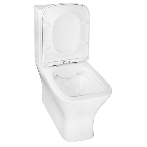 Унитаз-компакт безободковый Azario Blaise AZ-55-1 с крышкой микролифт фото 4