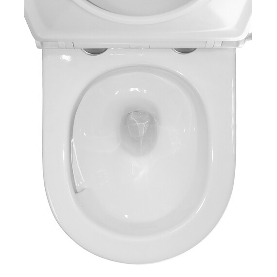 Унитаз подвесной безободковый Azario Trevi AZ-0093UQ3 с тонкой крышкой микролифт (Система смыва торнадо) фото 9