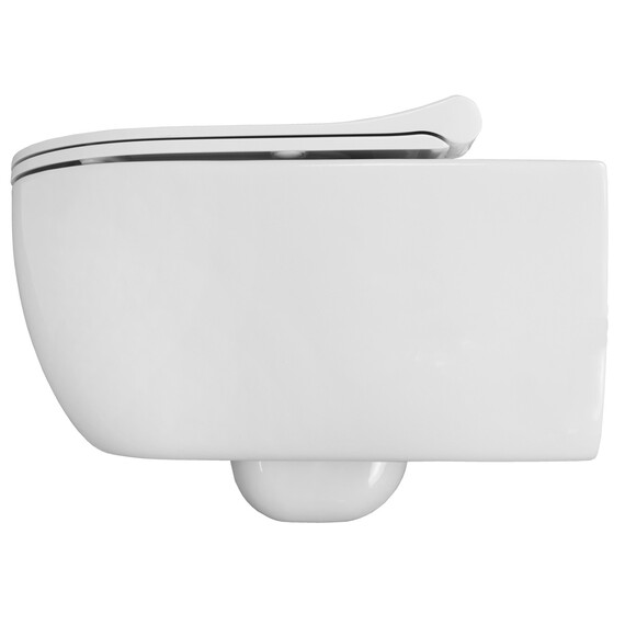 Унитаз подвесной безободковый Azario Ferio 87565 с тонкой крышкой микролифт фото 9