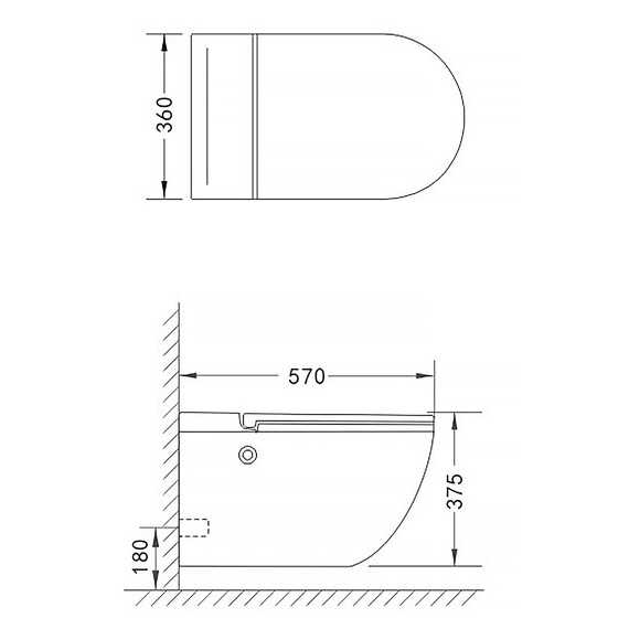 Унитаз подвесной импульсный Azario AZ-102C с тонкой крышкой микролифт (монтажная рама в комплекте) фото 15