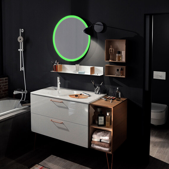 Зеркало Azario Perla neo - RGB 77 см LED-00002610 фото 5