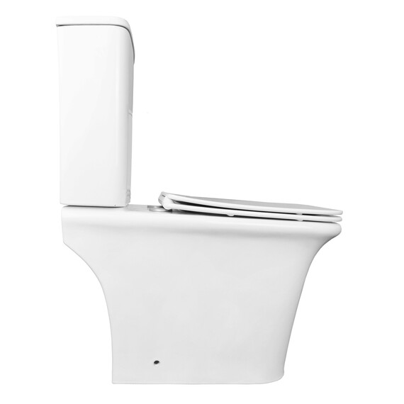 Унитаз-компакт безободковый Azario Avero AZ-3121 с крышкой микролифт фото 8