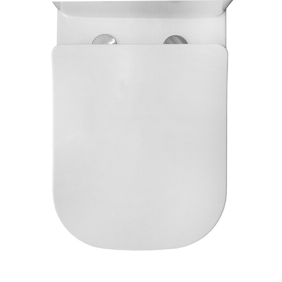 Унитаз-компакт безободковый Azario Anteo Square AZ-1218A с тонкой крышкой микролифт фото 8