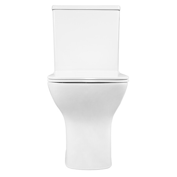 Унитаз-компакт безободковый Azario Fresco AZ-8302 с тонкой крышкой микролифт фото 8