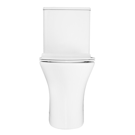 Унитаз-компакт безободковый Azario Frento AZ-2311 с тонкой крышкой микролифт фото 11