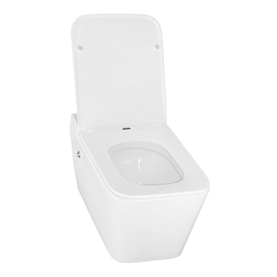 Унитаз подвесной импульсный Azario AZ-101C с тонкой крышкой микролифт (монтажная рама в комплекте) фото 3