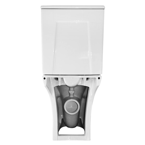 Унитаз-компакт безободковый Azario Fretta Round AZ-7121A с тонкой крышкой микролифт фото 14