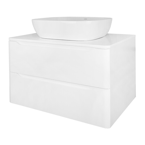 Тумба подвесная со столешницей Azario Lotos 70/2 см CS00084143, белый фото 6