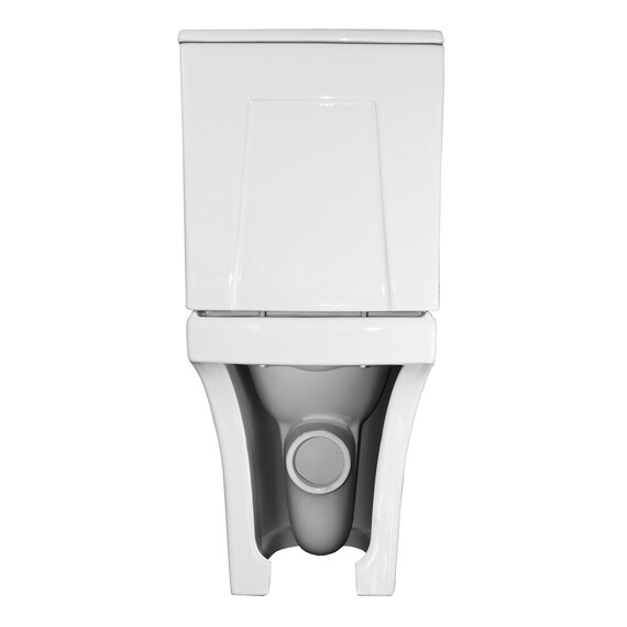 Унитаз-компакт безободковый Azario Frento AZ-2311 с тонкой крышкой микролифт фото 13