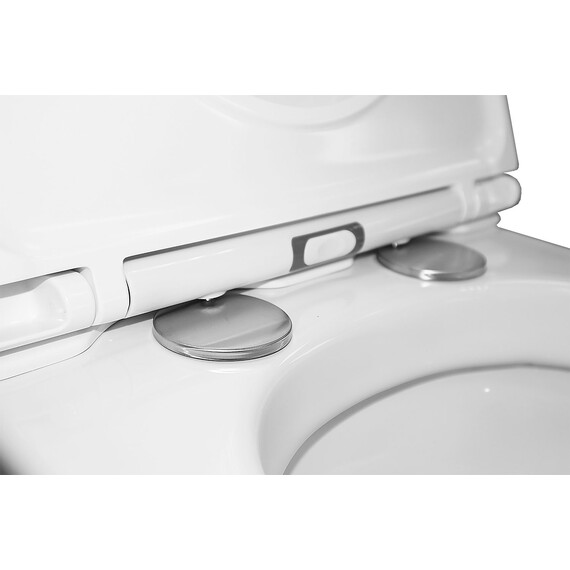 Унитаз подвесной импульсный Azario AZ-102C с тонкой крышкой микролифт (монтажная рама в комплекте) фото 6