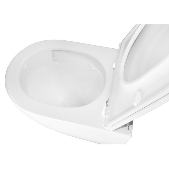 Унитаз подвесной безободковый Azario Trevi AZ-0093UQ3 с тонкой крышкой микролифт (Система смыва торнадо) фото 7