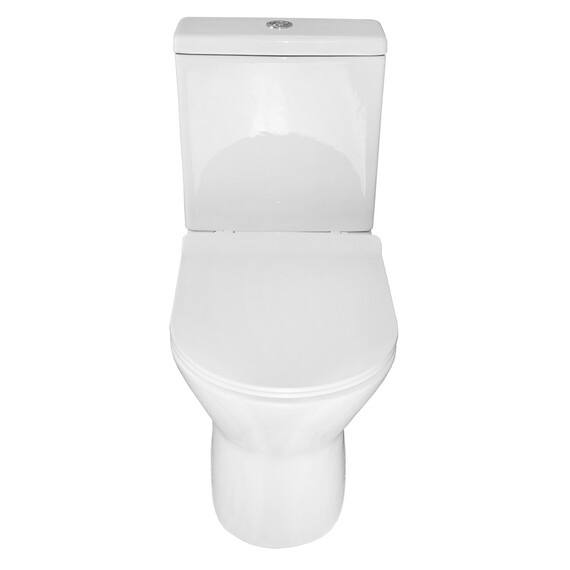 Унитаз-компакт безободковый Azario Mons AZ-76004 с тонкой крышкой микролифт фото 4