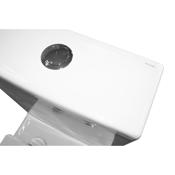 Унитаз-моноблок безободковый Azario Scala AZ-8101 с тонкой крышкой микролифт (система смыва торнадо) фото 16