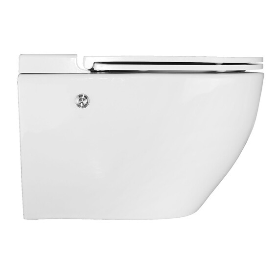 Унитаз подвесной импульсный Azario AZ-102C с тонкой крышкой микролифт (монтажная рама в комплекте) фото 10