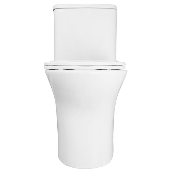 Унитаз-моноблок безободковый с функцией биде Azario Sente AZ-8614B с тонкой крышкой микролифт фото 8