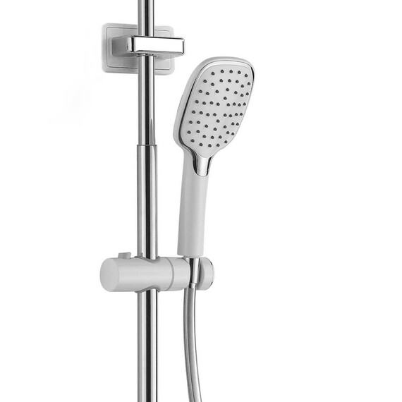 Душевая стойка Azario AZ-801, белый/хром, Цвет производителя: хром, белый фото 4