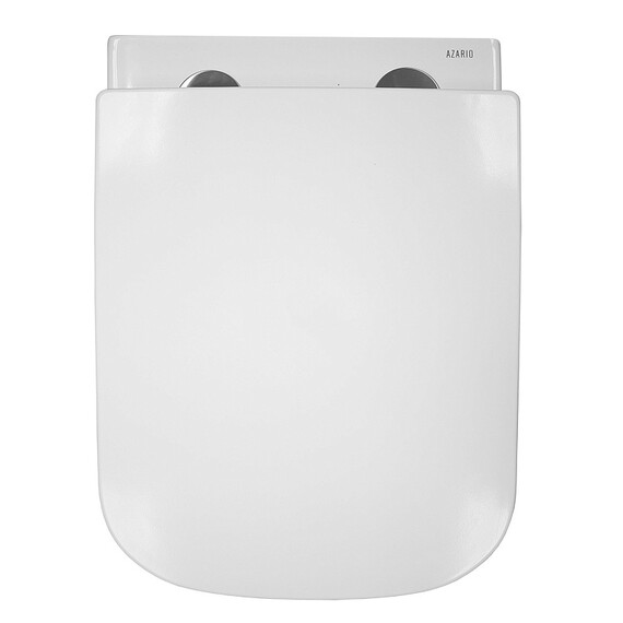 Унитаз подвесной безободковый Azario Teramo AZ-0052-UQ3 с крышкой микролифт (Система смыва торнадо), Цвет производителя: белый фото 9