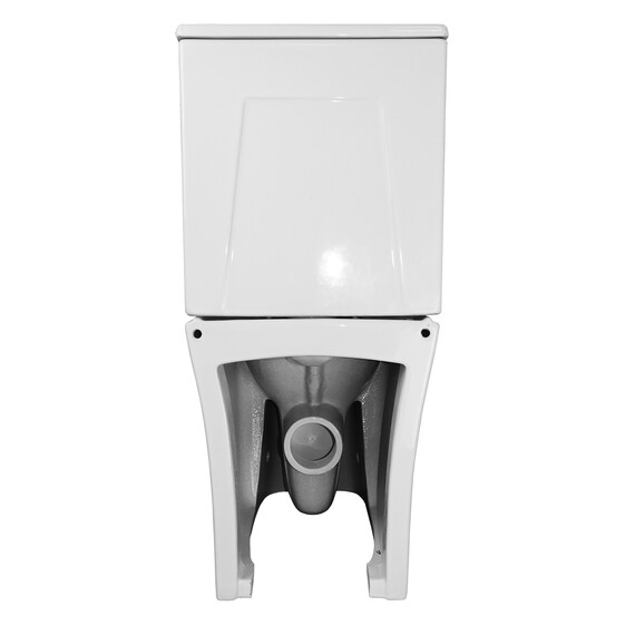 Унитаз-компакт безободковый Azario Anteo Square AZ-1218A с тонкой крышкой микролифт фото 14