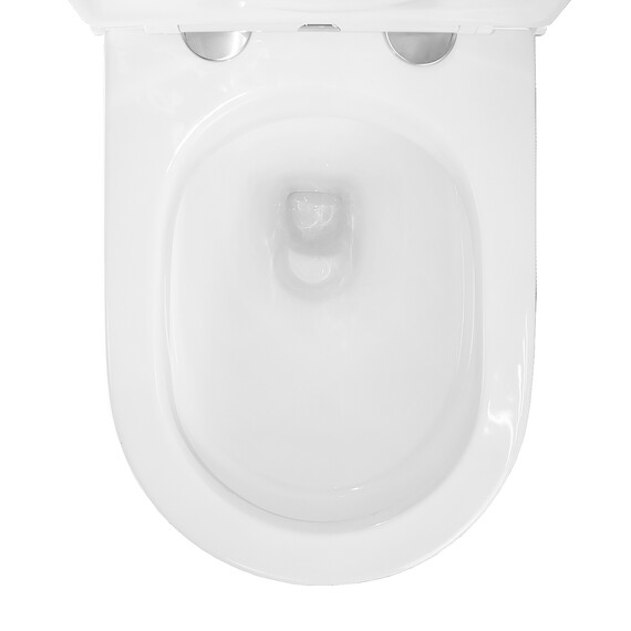 Унитаз-компакт безободковый Azario Maro AZ-2125 с тонкой крышкой микролифт фото 8