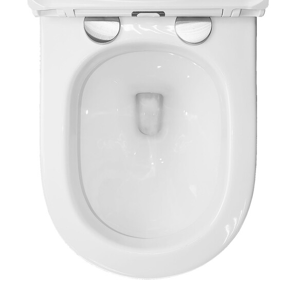 Унитаз подвесной импульсный Azario AZ-102C с тонкой крышкой микролифт (монтажная рама в комплекте) фото 7