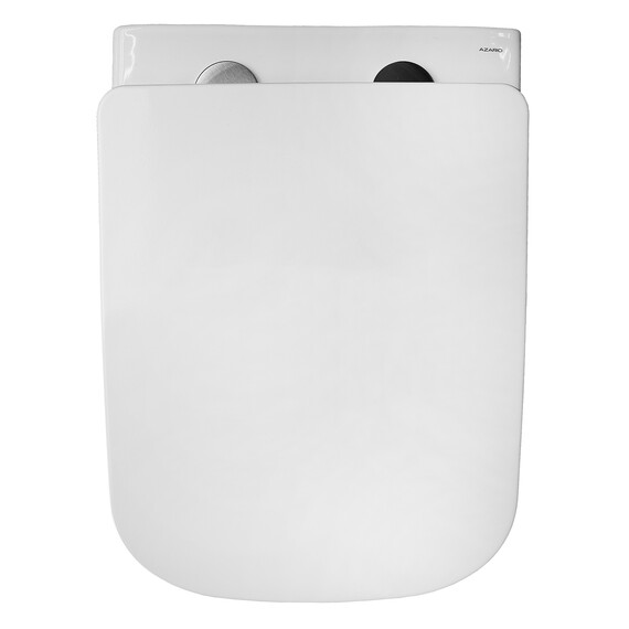 Унитаз подвесной безободковый Azario Hugo AZ-3103 с тонкой крышкой микролифт фото 9
