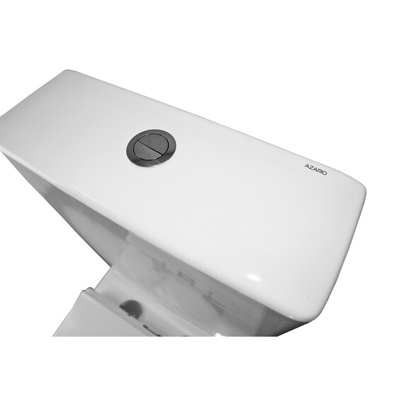 Унитаз-компакт безободковый Azario Mirada S AZ-1288A с тонкой крышкой микролифт, Цвет производителя: белый фото 11