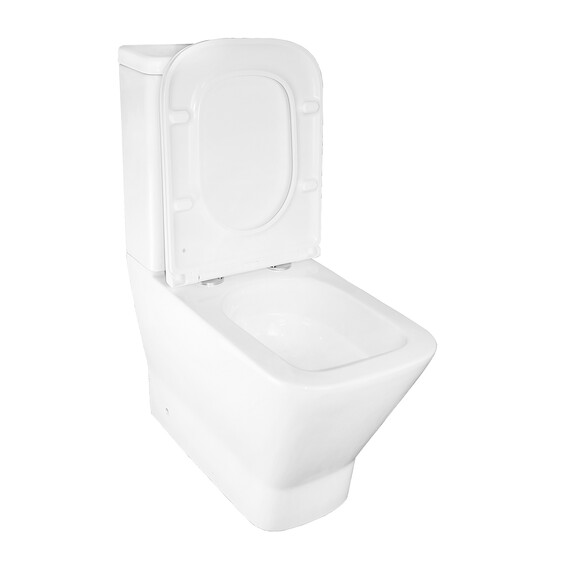 Унитаз-компакт безободковый Azario Joy AZ-2168-UQ3 с крышкой микролифт (система смыва Торнадо) фото 5