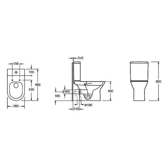 Унитаз-компакт безободковый Azario Dante AZ-93589 с крышкой микролифт фото 17
