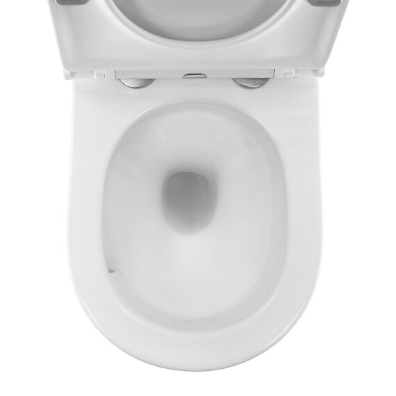 Унитаз подвесной безободковый Azario Pro PRO-0001 UQ3 с тонкой крышкой микролифт (система смыва Торнадо) фото 10